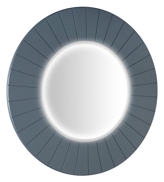 Sapho Sapho, oglindă rotundă LUMIRO STRIP cu iluminare LED în ramă, diametru 75cm, sienna, LR750-4242S