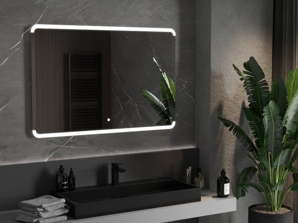 Mexen Nida, oglinda baie LED cu iluminare din spate 120x80 cm, 6000K, anti-aburire, 9806-120-080-611-00