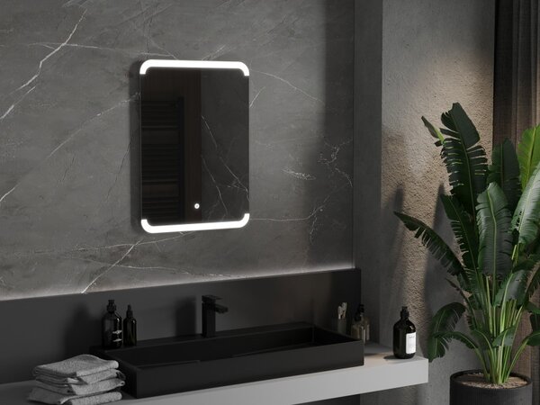 Mexen Nida, oglinda baie LED cu iluminare din spate 50x70 cm, 6000K, anti-aburire, 9806-050-070-611-00