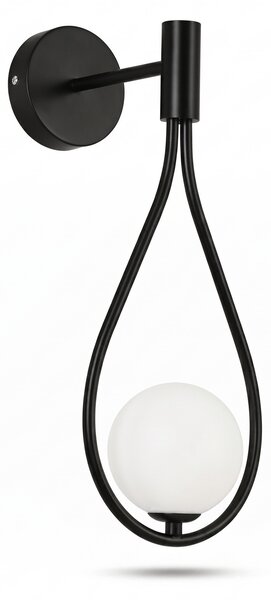 Aplica perete Tears Black 17X17X40cm