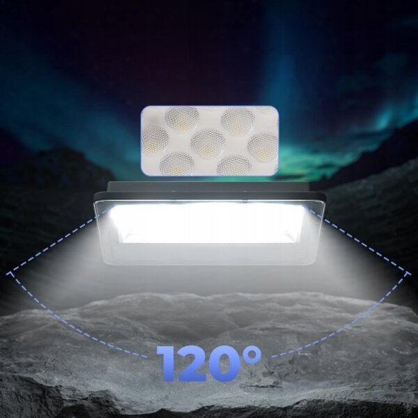 Proiector LED exterior, 50 W, 230 V, 4500 K, IP65, gri