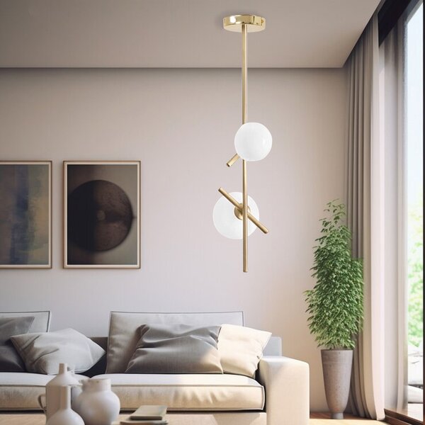 Lampă suspendată APP1666-2CP Gold