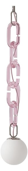 Lustră suspendată modernă cu lanț decorativ Celine Pink