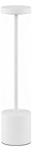 Lampa de masa fără fir din metal White