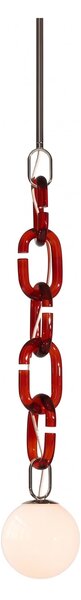 Lustră suspendată modernă cu lanț decorativ Celine Red