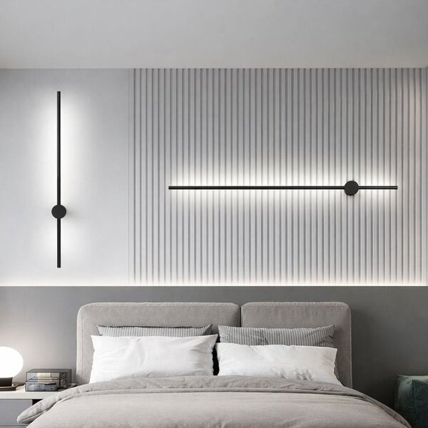 Aplica LED Slim Black lumina neutra 100 cm