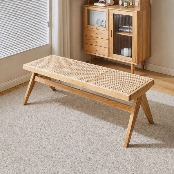 Bancheta Premium Ratan 128x45x45cm