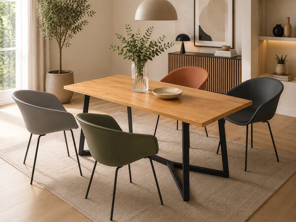 Scaun dining Aura Brown