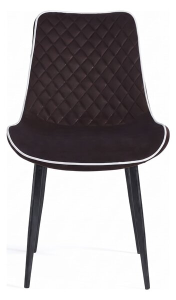 Scaun dining Milano din velur Brown