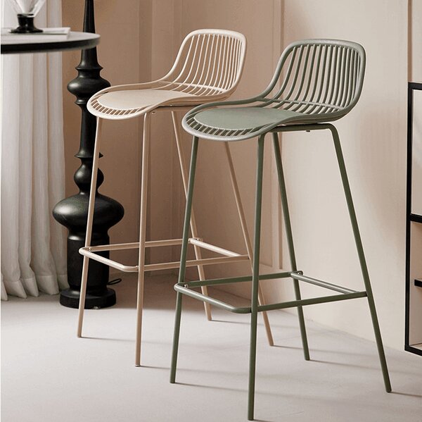 Scaun bar metalic Cyprus Grey