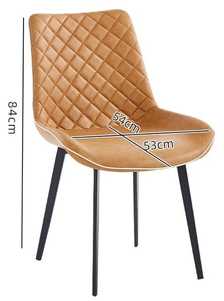 Scaun dining Milano din velur Brown
