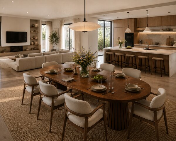 Masa de dining ovala PINE WOOD 180x80x75 cm