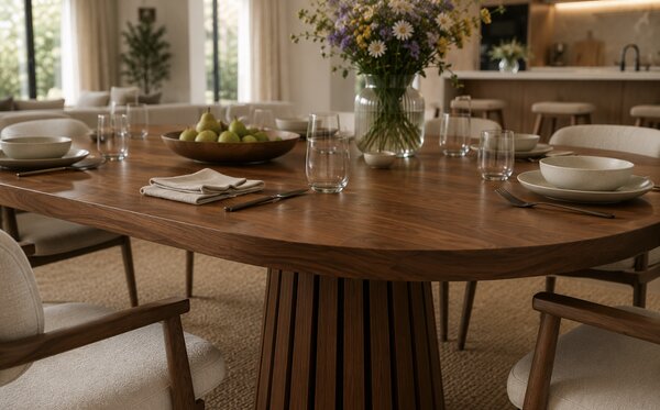 Masa de dining ovala PINE WOOD 180x80x75 cm