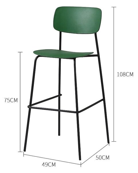 Scaun bar Slim Black