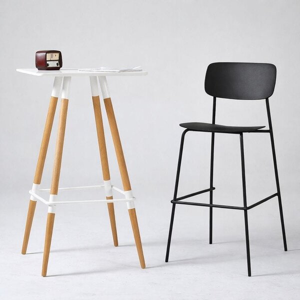 Scaun bar Slim Black