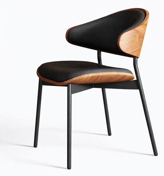Scaun dining Luna Wood Black