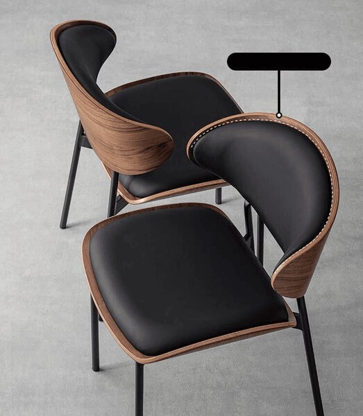 Scaun dining Luna Wood Black