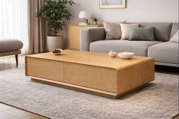 Masă de cafea modernă din MDF – design minimalist Oak