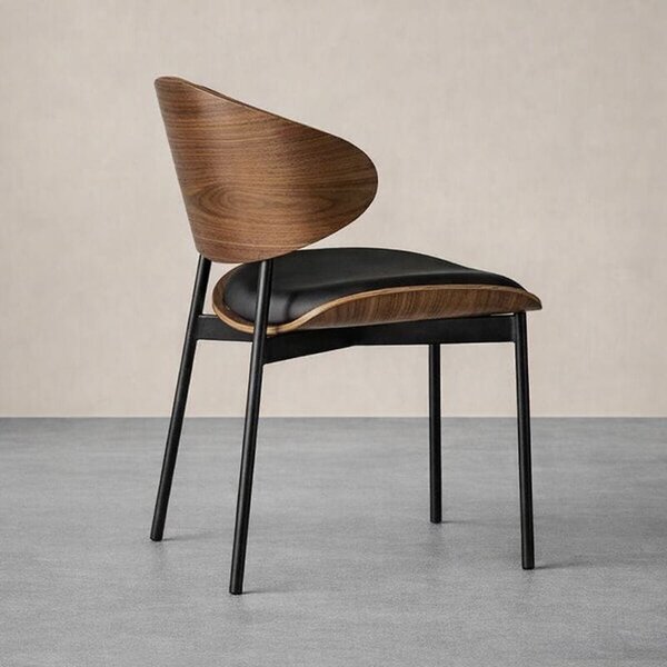 Scaun dining Luna Wood Black