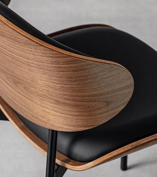 Scaun dining Luna Wood Black
