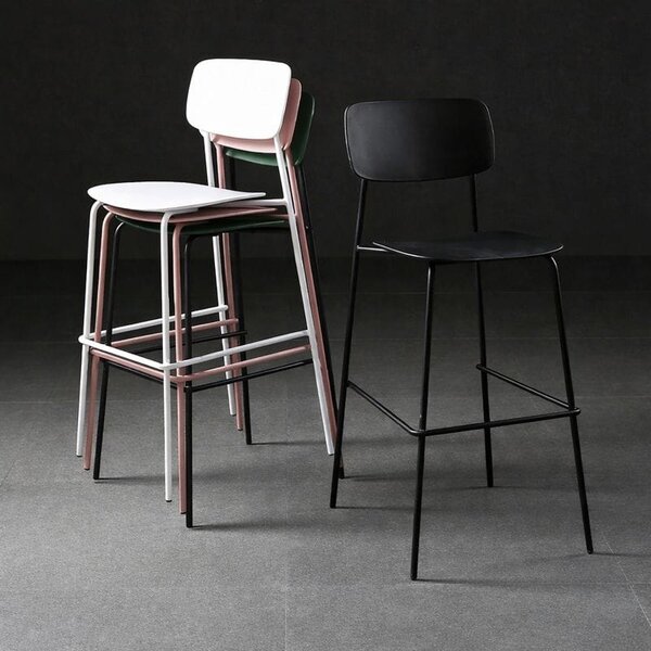 Scaun bar Slim Black