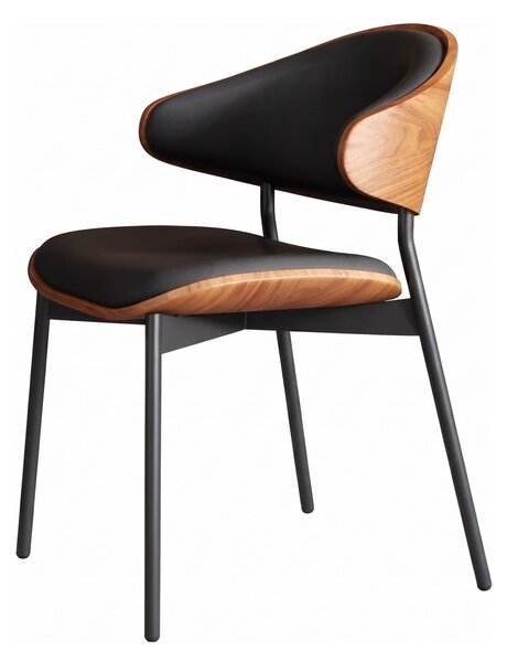 Scaun dining Luna Wood Black