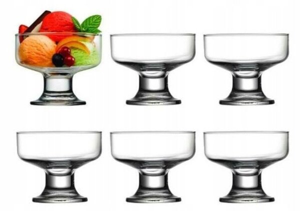 Set 6 cupa pentru inghetata 180ml, Ice Ville