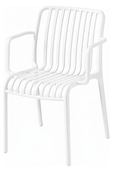 Scaun din polipropilenă pentru exterior White