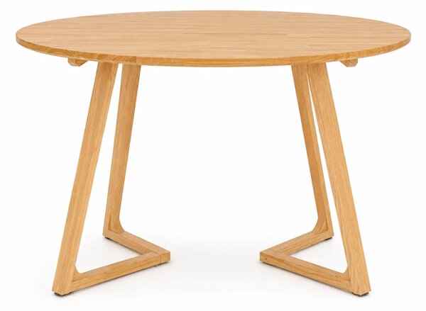 Masa rotunda dining din lemn masiv Terra Oak 100x100x75 cm