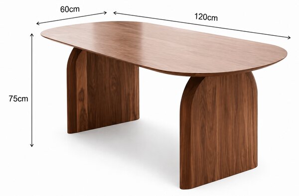 Masa de dining din lemn de pin Aura 120x60x75 cm