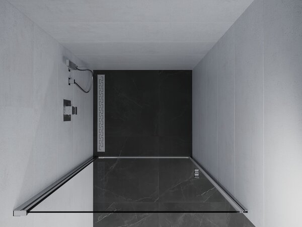 Mexen Pretoria, usa de dus pentru deschidere 65 x 190 cm, sticla transparenta 6 mm, profil cromat, 852-065-000-01-00