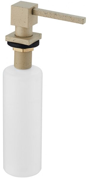 Mexen Accesorii Mexen, dozator patrat de detergent pentru chiuveta de bucatarie, bej, 6605320-69