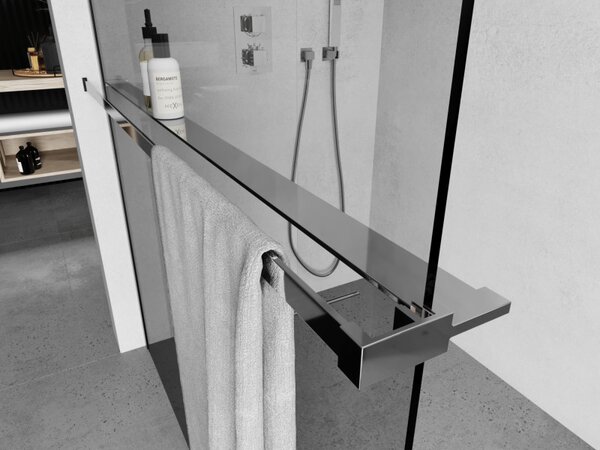 Mexen Accesorii Mexen, raft/suport prosop pentru paravan de dus (max 140cm), crom, 800-02-01