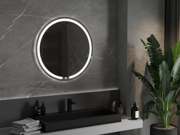 Mexen Rose, oglinda baie LED cu iluminare din spate 80x80 cm, 6000K, anti-aburire, 9810-080-080-611-00