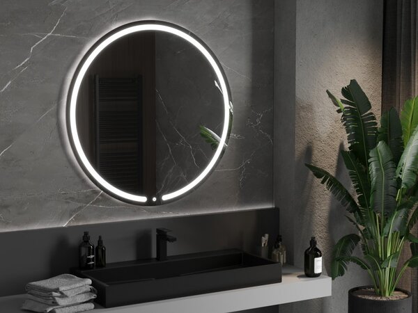 Mexen Rose, oglinda baie LED cu iluminare din spate 100x100 cm, 6000K, anti-aburire, 9810-100-100-611-00