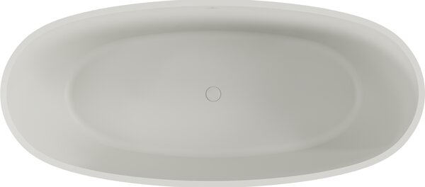 Mexen Torino, cada de baie autoportanta din conglomerat 155x78 cm, beton mat, 57271557861