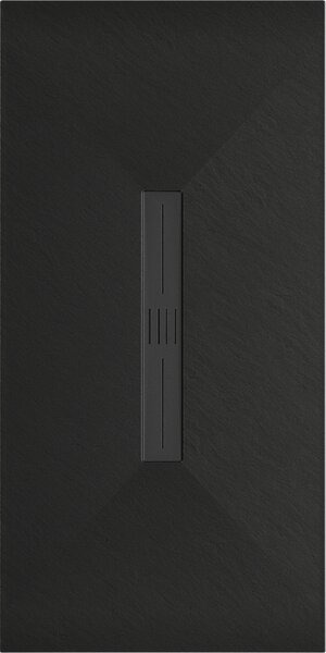 Mexen Toro, cadă de duș dreptunghiulară SMC 170 x 70 cm, negru, capac negru, 43707017-B