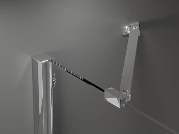 Mexen Velar Duo, usa de dus culisanta pentru deschidere 140 cm, sticla mat 8 mm, crom, 871-140-000-32-01