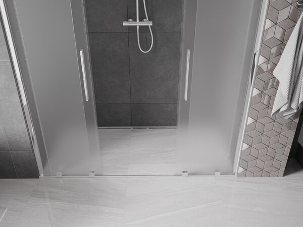 Mexen Velar Duo, usa de dus culisanta pentru deschidere 170 cm, sticla mat 8 mm, crom, 871-170-000-32-01