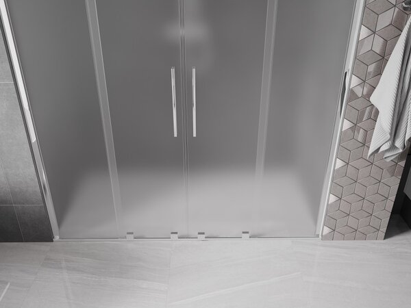 Mexen Velar Duo, usa de dus culisanta pentru deschidere 170 cm, sticla mat 8 mm, crom, 871-170-000-32-01