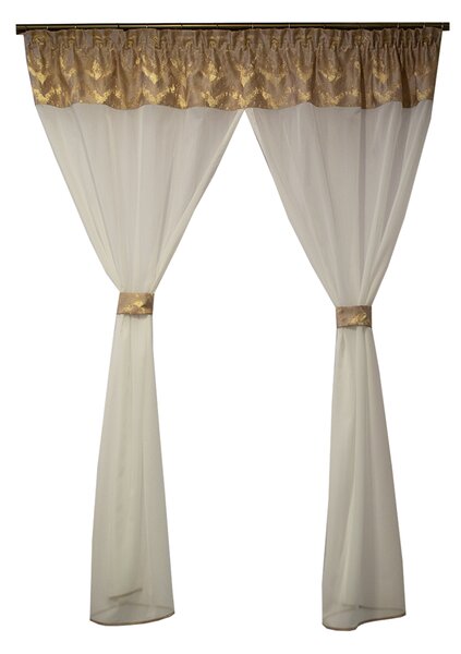 Perdea Velaria voal ivory, 170x170 cm