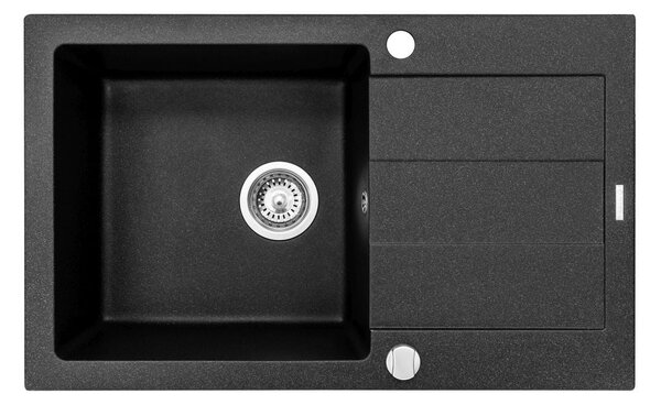 Pyramis Sparta Plus chiuvetă din granit 78x48 cm negru 070052701