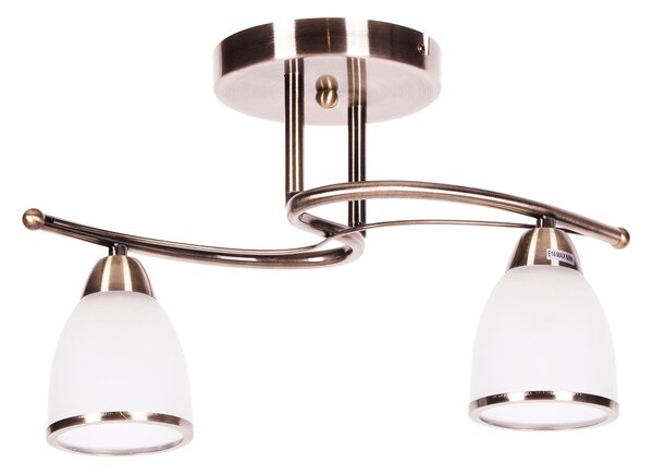 Kaja Samira lampă de tavan 2x40 W alb-patină K-JSL-8090/2AB