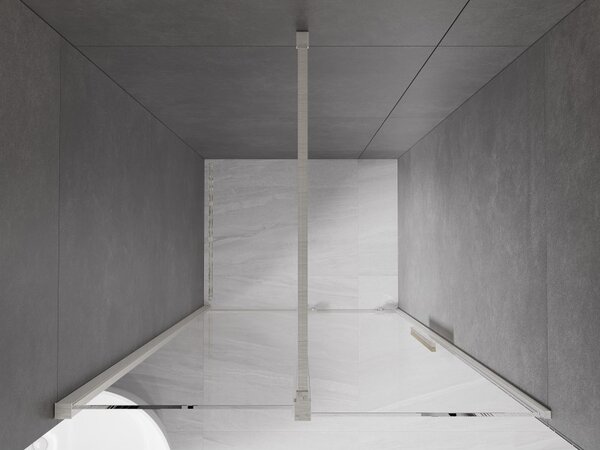 Mexen Velar, usa de dus culisanta pentru deschidere 110 cm, sticla transparenta 8 mm, otel periat, 871-110-000-01-97