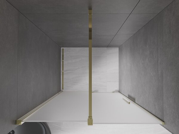 Mexen Velar, usa de dus culisanta pentru deschidere 110 cm, sticla mat 8 mm, auriu lucios, 871-110-000-31-50
