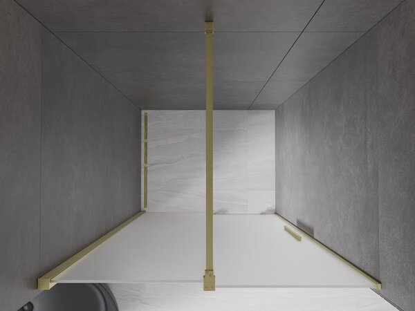 Mexen Velar, usa de dus culisanta pentru deschidere 110 cm, sticla mat 8 mm, auriu mat, 871-110-000-31-55