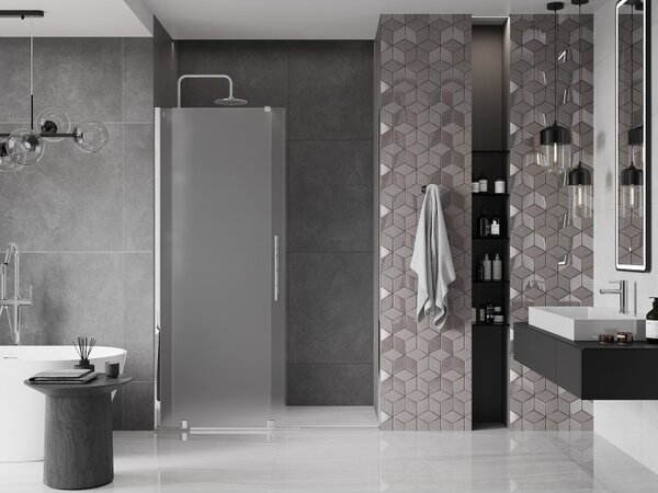 Mexen Velar, usa de dus culisanta pentru deschidere 140 cm, sticla mat 8 mm, crom, 871-140-000-31-01