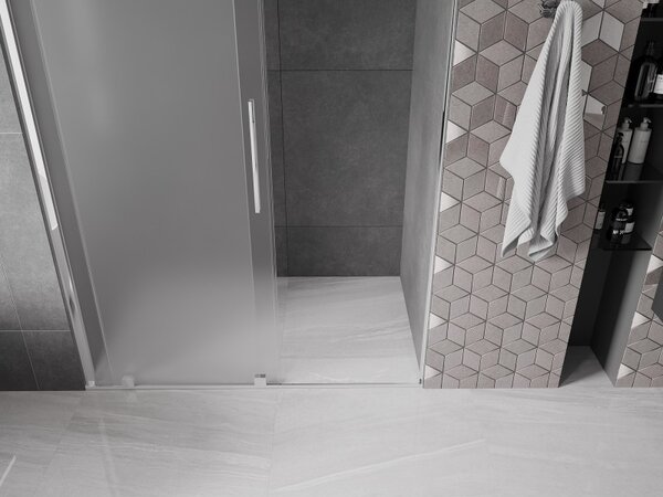 Mexen Velar, usa de dus culisanta pentru deschidere 140 cm, sticla mat 8 mm, crom, 871-140-000-31-01
