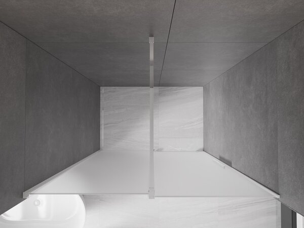 Mexen Velar, usa de dus culisanta pentru deschidere 140 cm, sticla mat 8 mm, crom, 871-140-000-31-01