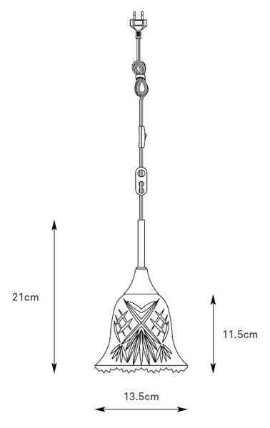 Markslöjd Luna lampă suspendată 1x40 W alamă 109011